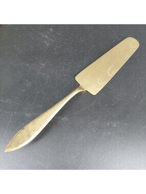 Dirigold Regal Cake Pie Slice Server Gold Alloy Dirilyte Smooth Handle Dessert